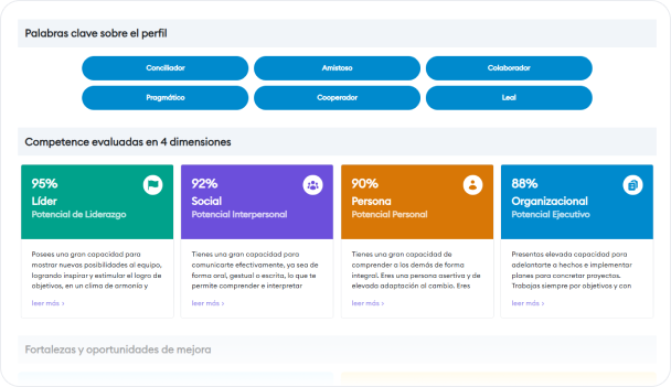 Assessment Center MyDNA — evaluación de competencias y fit cultural con IA